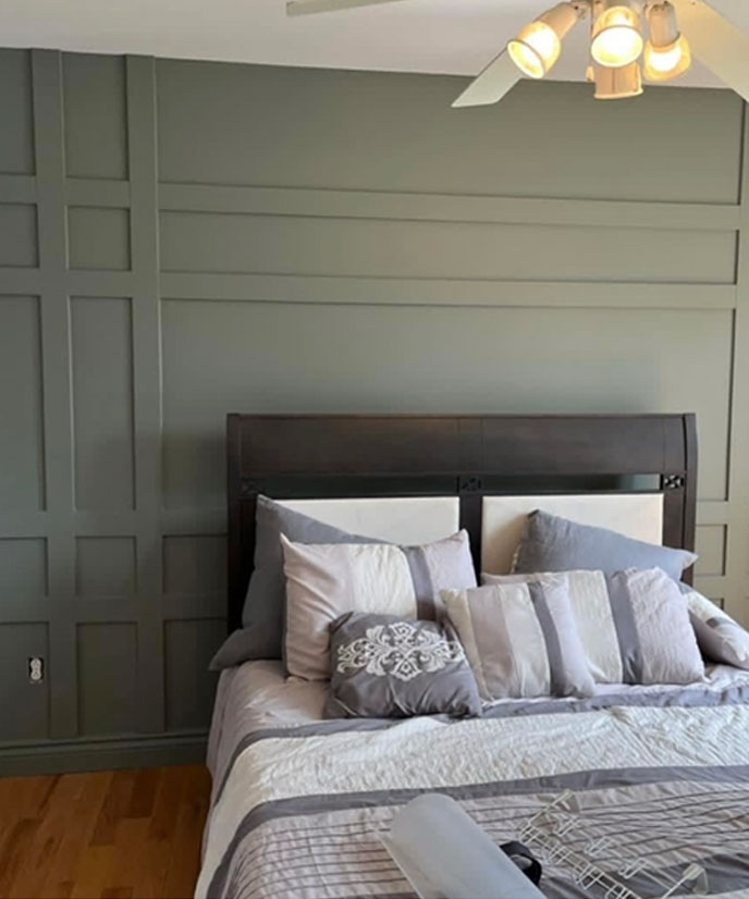 Mur déco et peinture de chambre à coucher